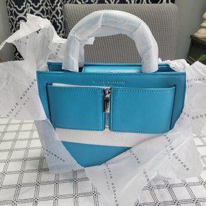 Brandon Blackwood Kuei Bag aqua leather - medium
